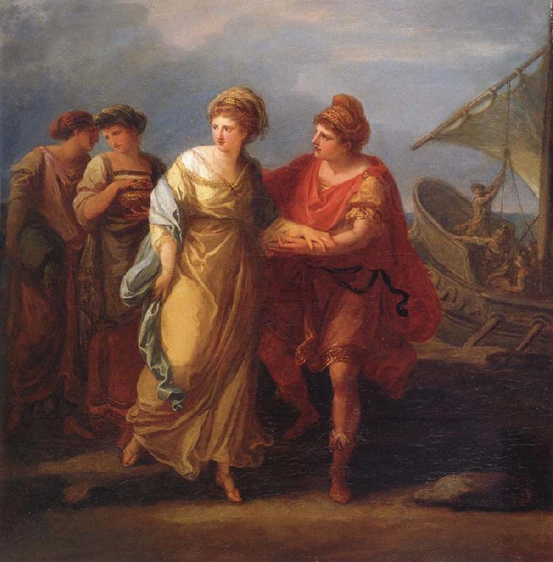 Angelica Kauffmann Paris und Helena fliehen vom Hof des Menelaos